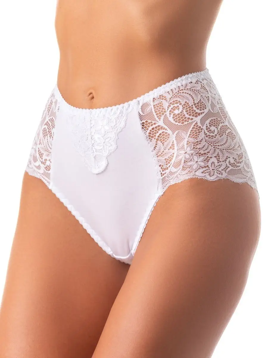 Набор кружевных трусов комплект слипы бел/бел/бел/бел/бел
