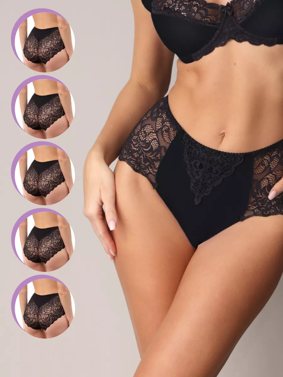 Трусы набор 5 шт. черный/черный/черный/черный/черный