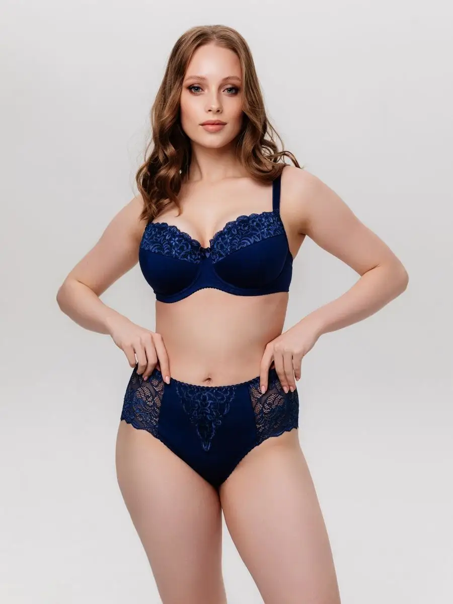 Набор комплект 3 штуки слипы макси большие размеры синий/синий/синий