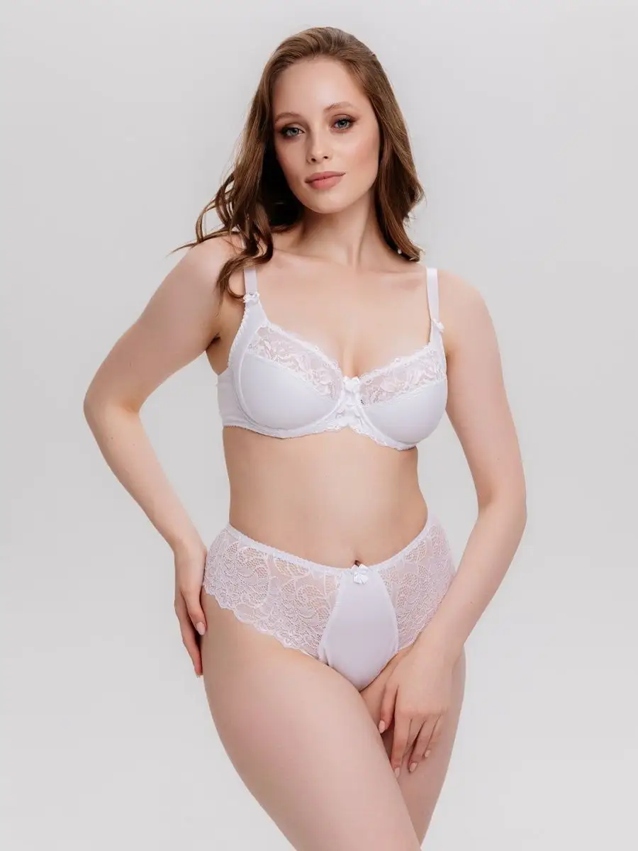 Набор трусов стринги бразильяна большие размеры черный/белый/бежевый