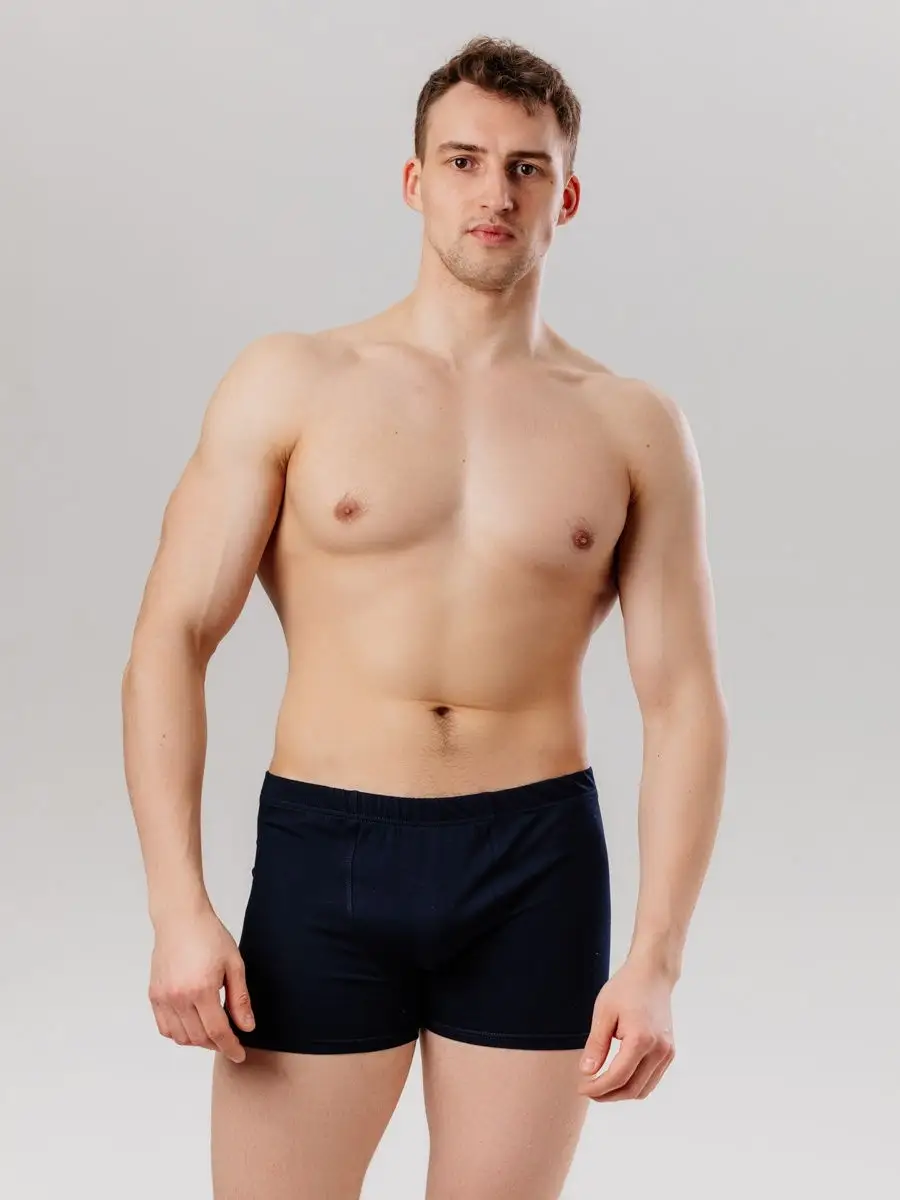 Боксеры хлопковые синий