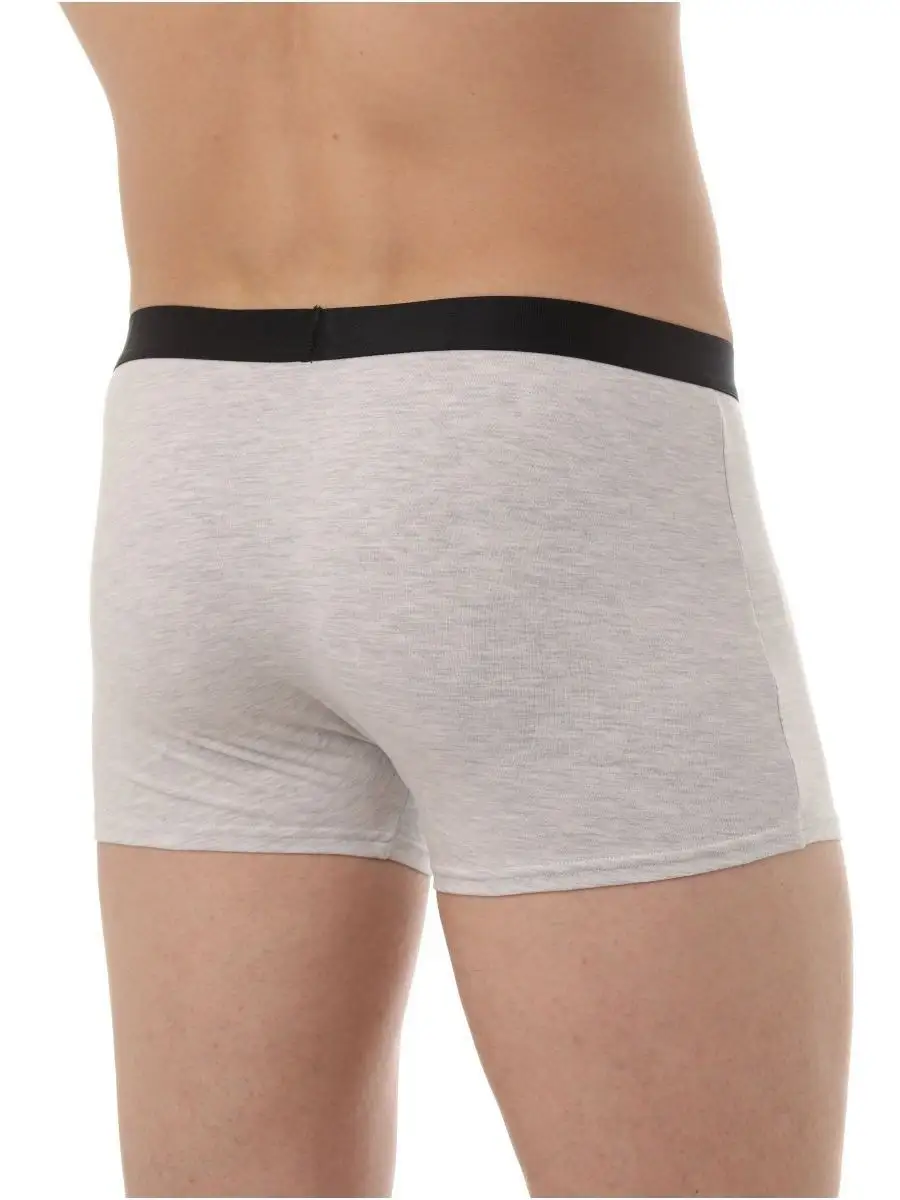 Набор трусов 3 штуки светло-серый/черный/серый