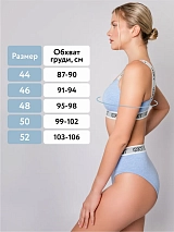  голубоймеланж/белый