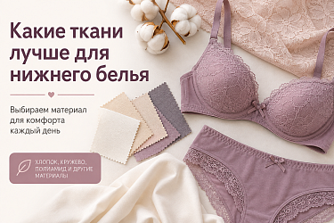 Какие ткани лучше для нижнего белья: выбираем материал