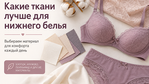 Какие ткани лучше для нижнего белья: выбираем материал