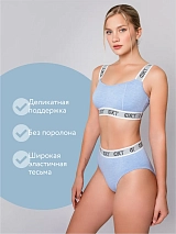  голубоймеланж/белый