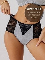  серыймеланж/черный