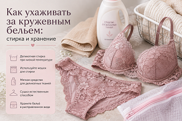 Как ухаживать за кружевным бельем: стирка и хранение