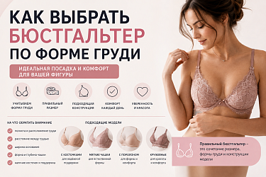 Как выбрать бюстгальтер по форме груди: советы и рекомендации