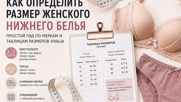 Таблица размеров женского нижнего белья — как определить размер