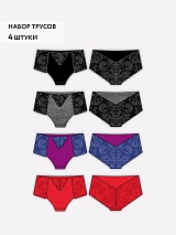  черный/т-серыймел/сливовый/красный
