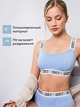  голубоймеланж/белый