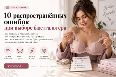 10 ошибок при выборе бюстгальтера: как правильно подобрать размер и модель